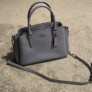 Baby blue Coach F28976 with silver hardware